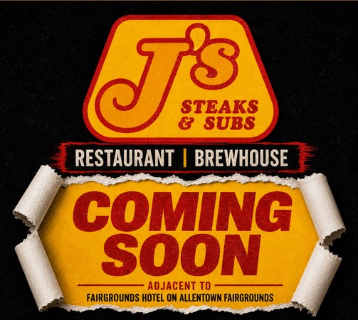 J's Steaks and Subs Restaurant Brewhouse coming soon at Allentown Fairgrounds